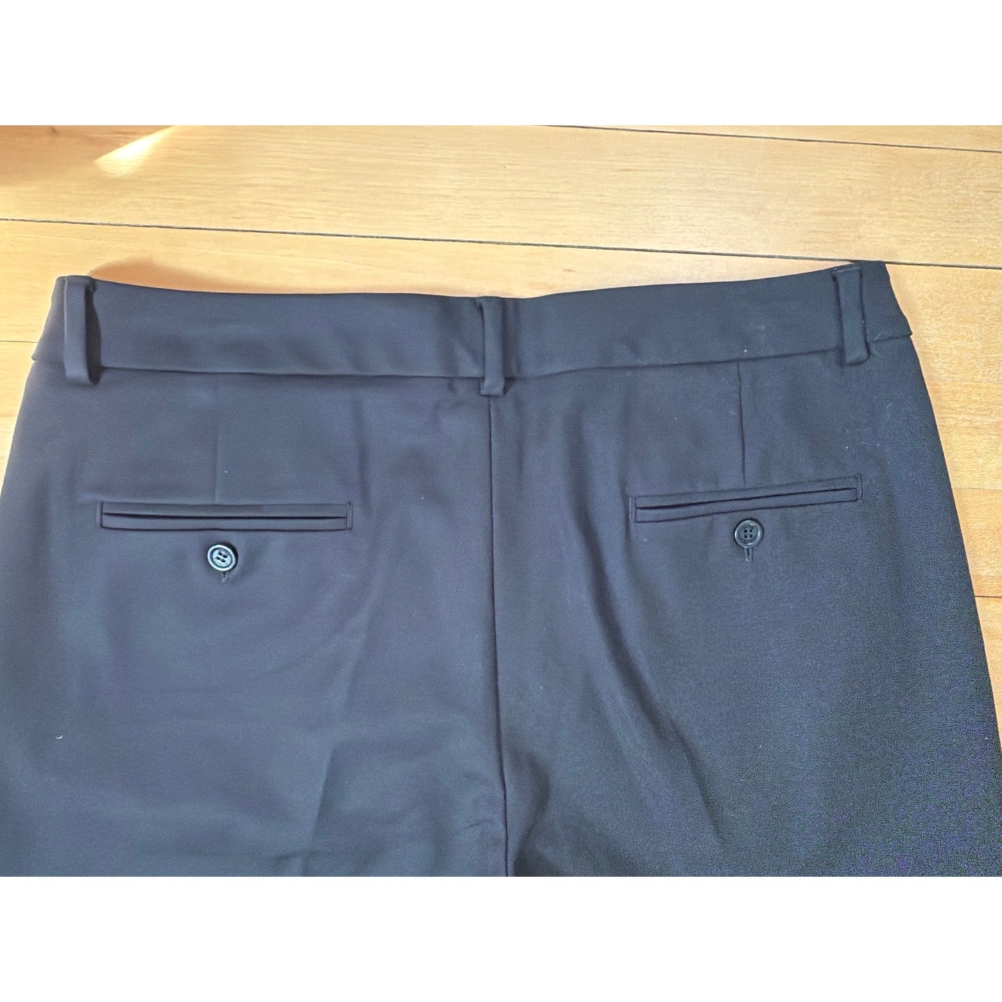Weekend Max Mara Slim Cigarette Fit Stretch Black Trousers Size 12 EUC