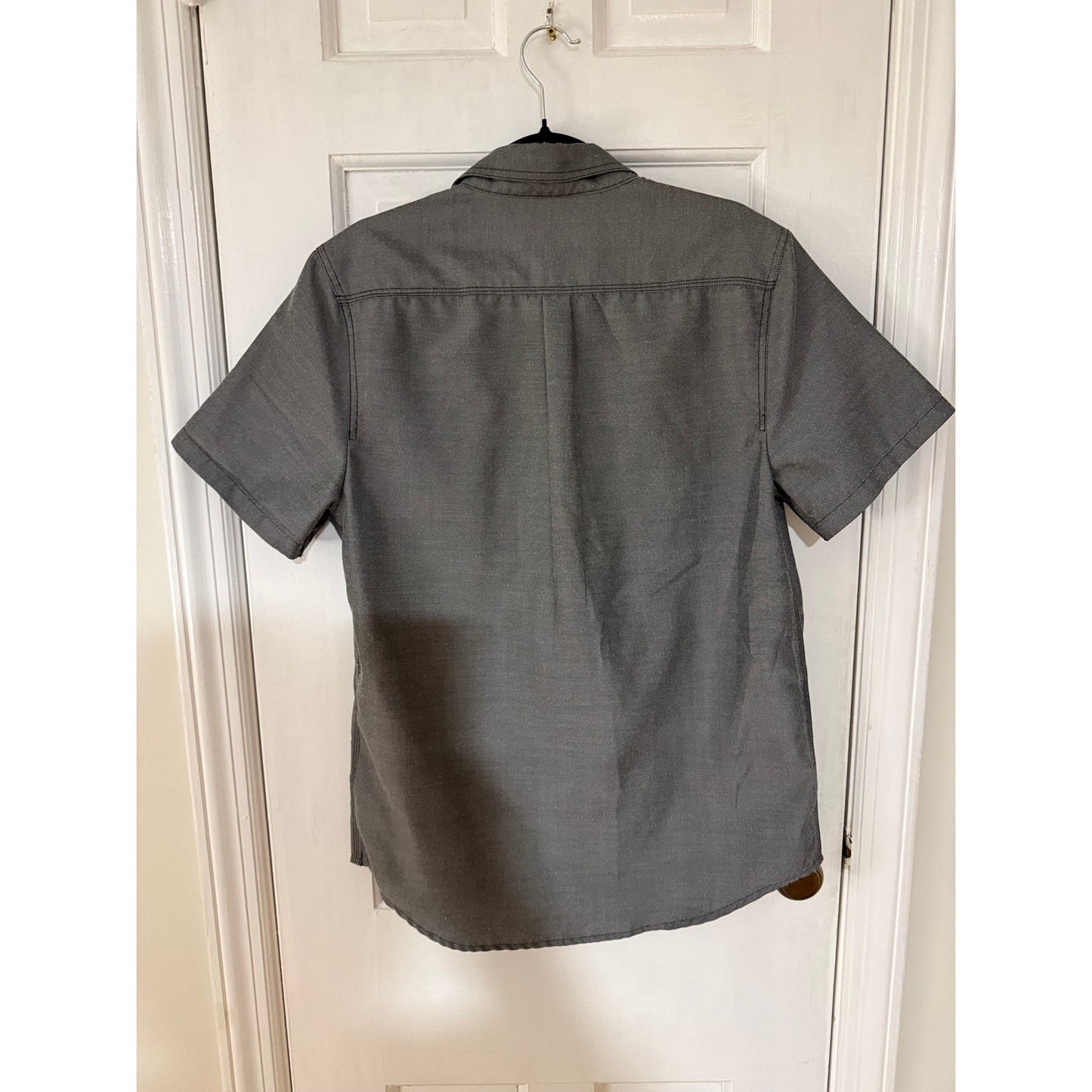 Brooklyn Industries Gray Button Down Short Sleeve Shirt  - Small