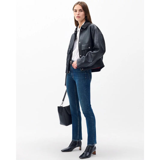 Rag & Bone Wren Ankle Slim Straight Jeans Indigo Size 27 Heritage Stretch