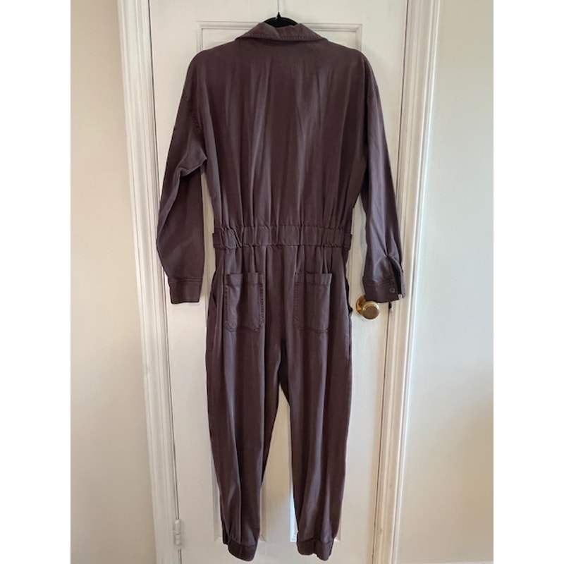 Young Fabulous & Broke Utility Aviator Jumpsuit | Dark Chocolate Brown - Medium