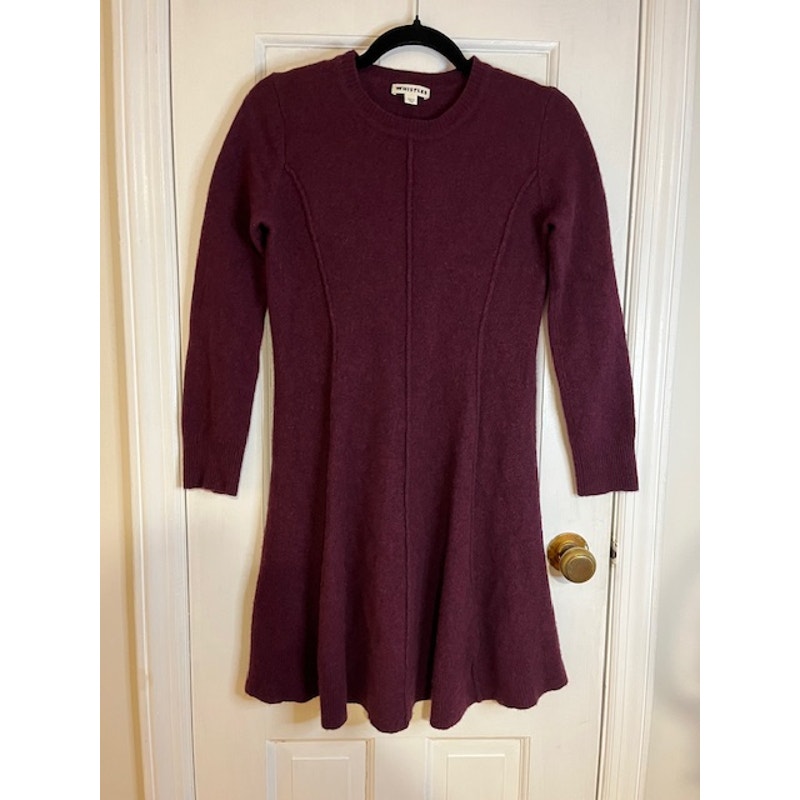 Whistles Seymour Flair Wool Sweater Dress- US 10, EU 42