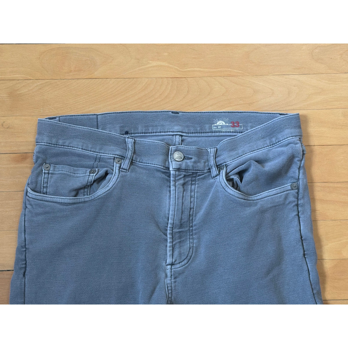 Faherty Grey Size 33 Men's Stretch Straight Leg Pants