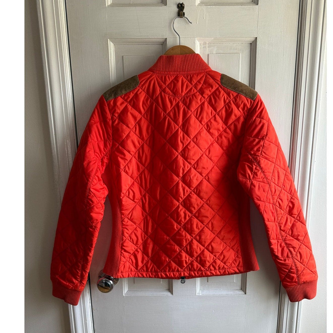 Vintage Ralph Lauren Sport Quilted Shooting Jacket - Orange - Women’s Medium