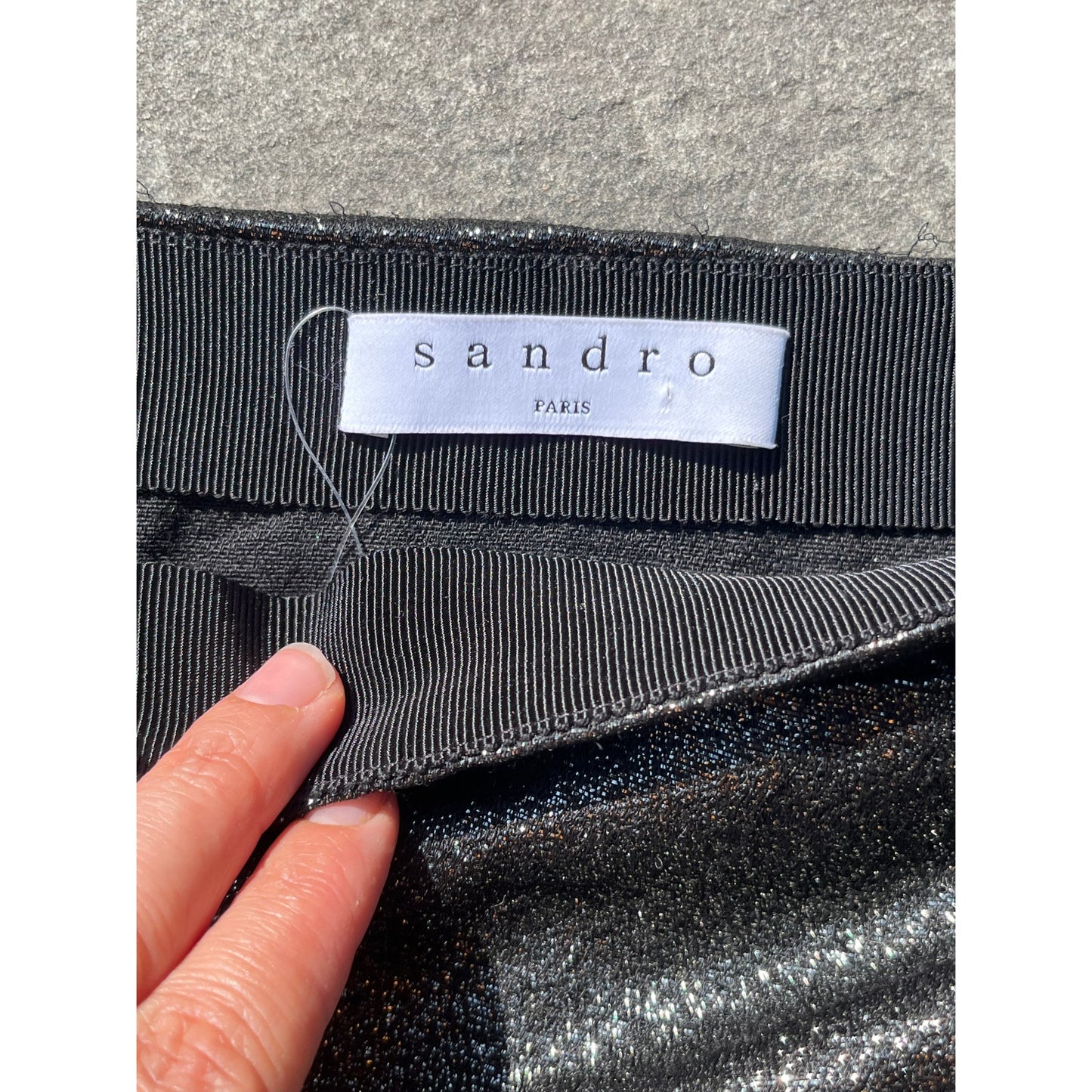 Sandro Charlette Metallic Bow Mini Skirt Medium NWT ✨ Coquette French Girl