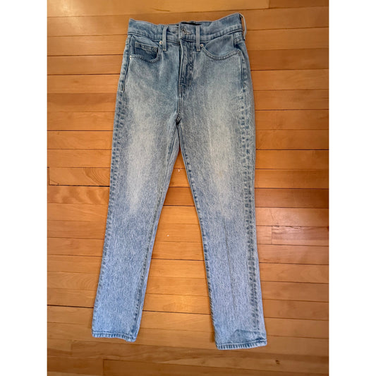 Veronica Beard 80s Style High Rise Straight Leg Jeans Light Wash Size 24 EUC