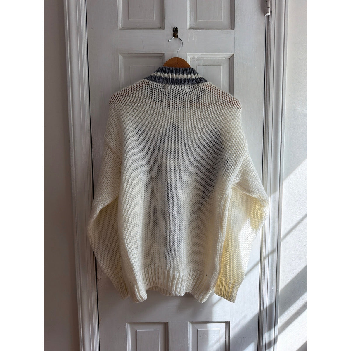 Vintage Forum Chunky Knit Argyle Geometric Mock Neck Sweater XL