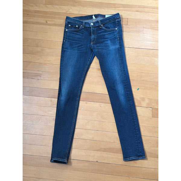 Rag & Bone Size 30 Skinny Dark Wash Low Rise Jean
