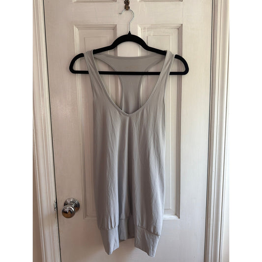 Athleta Large Gray Stretch Y-Back Top