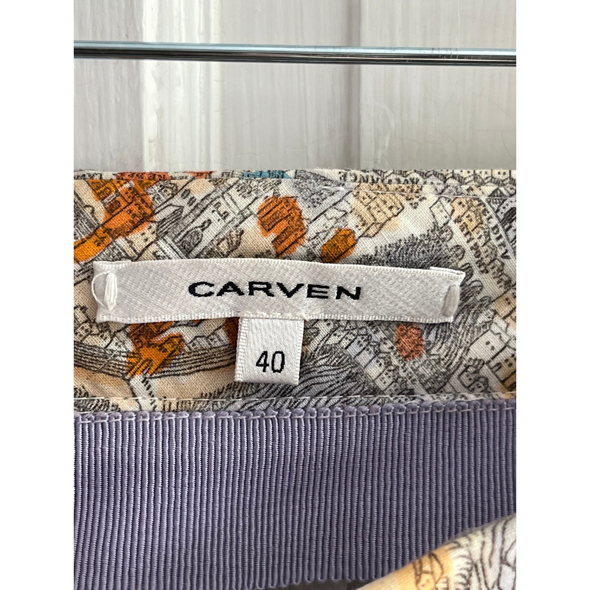 ✨ Carven Paris Graphic Print High-Rise Pleated Skirt, US 4 EU 40 ✨