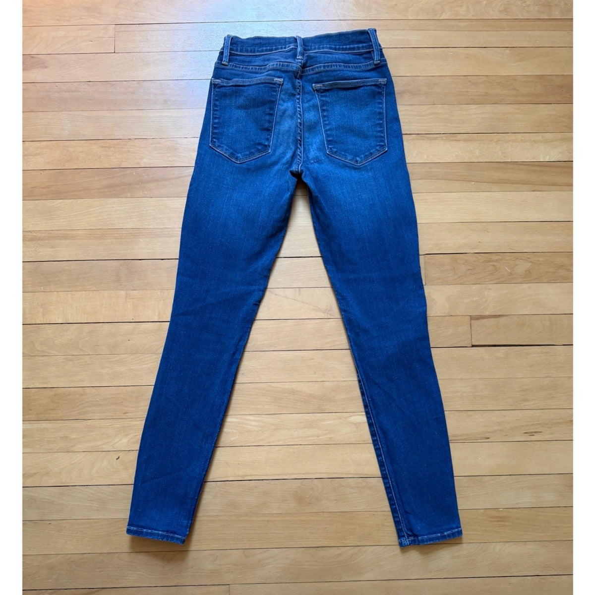 FRAME Le High Skinny Jeans 26 Columbia Road Dark Wash High Rise Stretch EUC