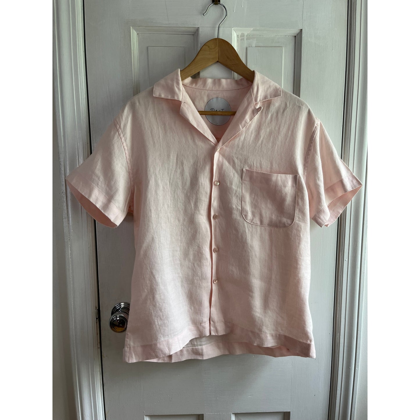 Rare DEATH TO TENNIS 100% Linen Embroidered Shirt XS (Boxy Fit) - 🎾🚫