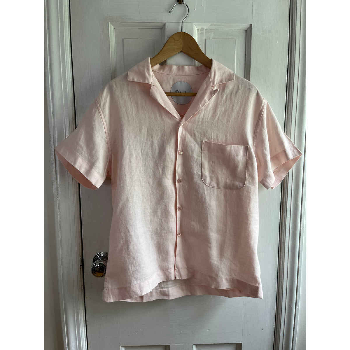 Rare DEATH TO TENNIS 100% Linen Embroidered Shirt XS (Boxy Fit) - 🎾🚫