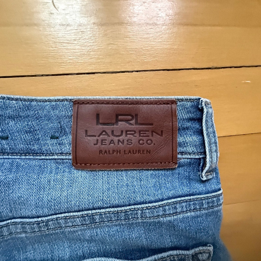 Lauren Ralph Lauren LRL Heritage Straight Leg Jeans Blue Size 14 EUC Classic