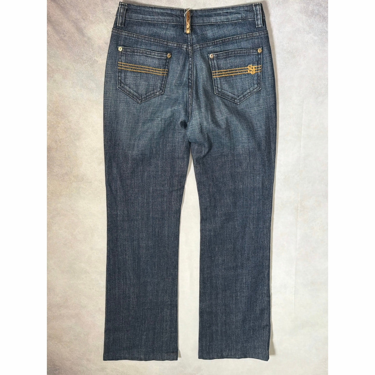St John Sport Straight Leg Jeans Dark Wash Size 2 Made in USA 30
