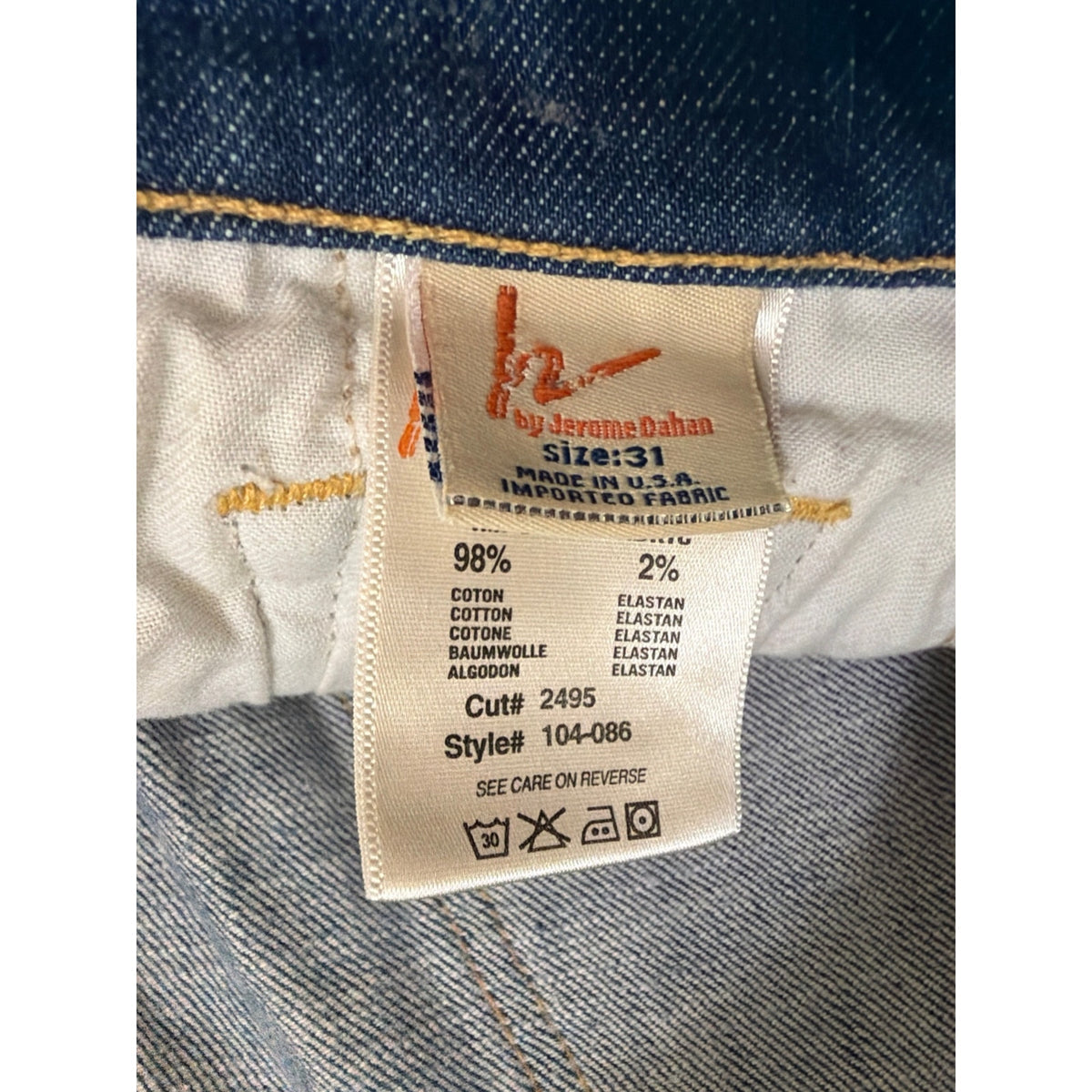 Vintage Citizens of Humanity MADE IN USA Mens Straight Leg Jeans Size 36 EUC