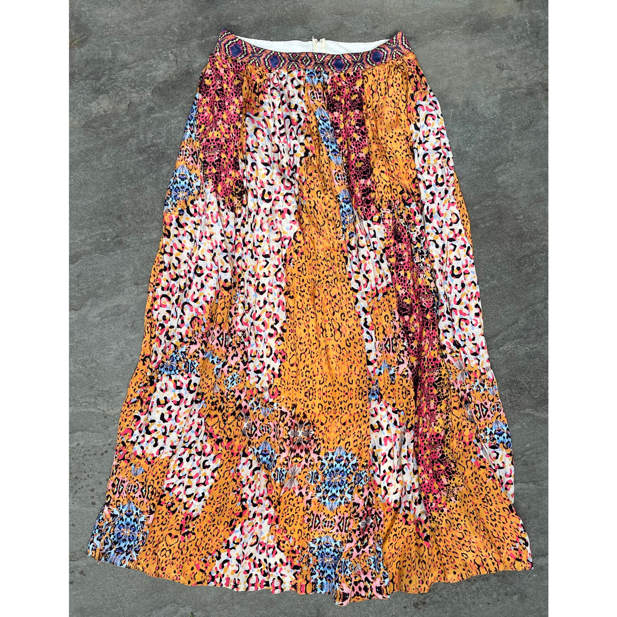 Bhanuni by Jyoti Panthera Mixed Animal Print Maxi Skirt 4 Boho Festival