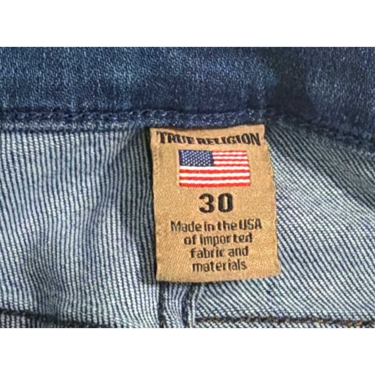 True Religion Size 30 Casey Low Rise Super Skinny Blue Jeans