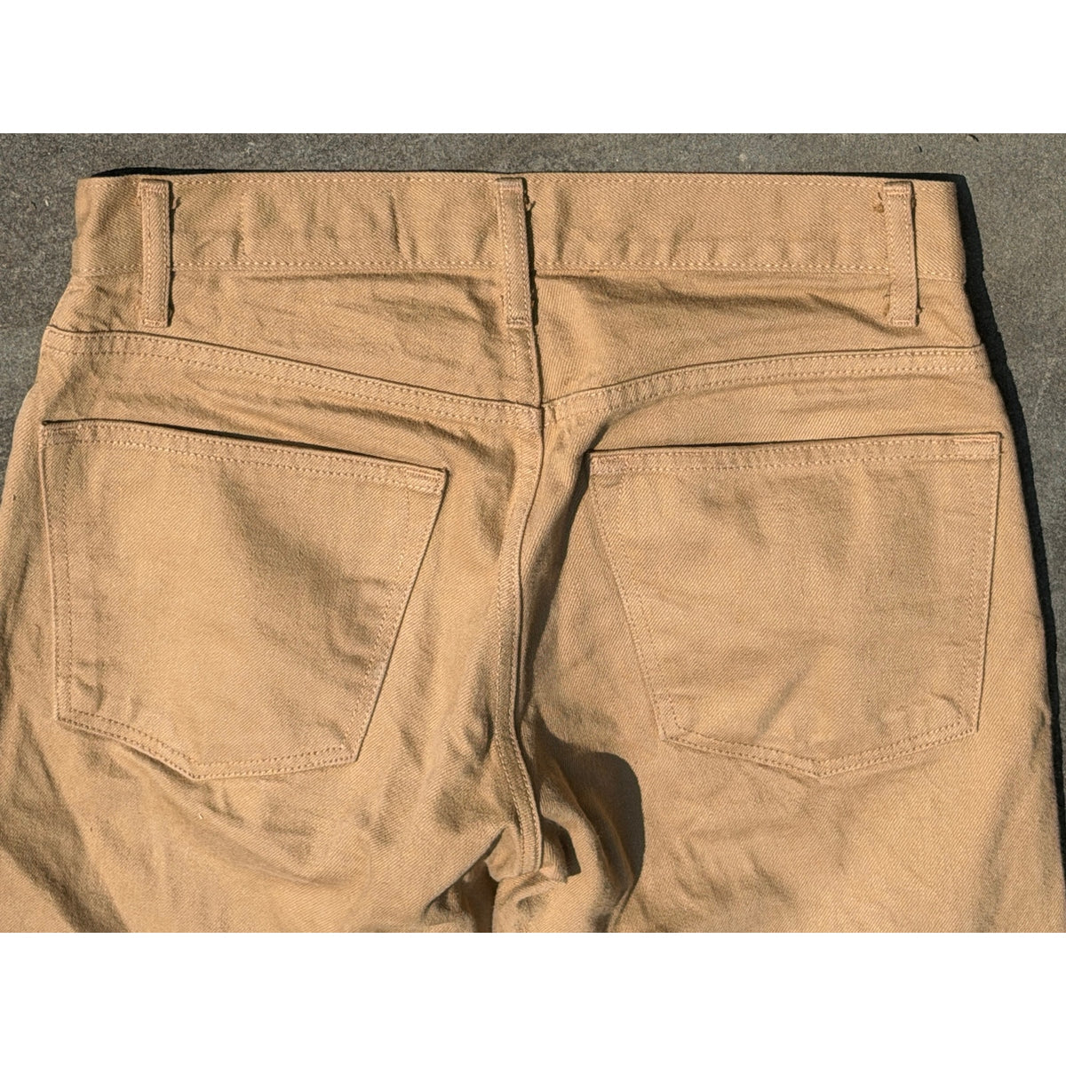 Imogene + Willie Barton Slim Tan Khaki Denim Cropped Pants Size 28