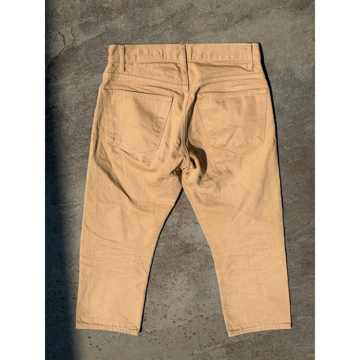 Imogene + Willie Barton Slim Tan Khaki Denim Cropped Pants Size 28