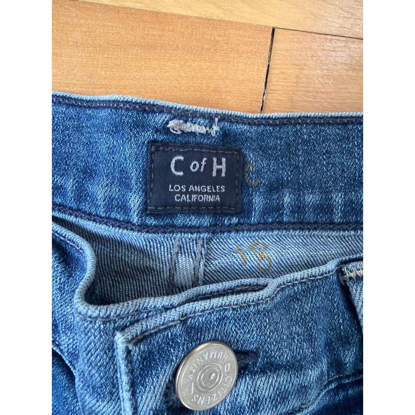 Citizens of Humanity Size 26 Emerson Slim Boyfriend Fit Mid Rise Blue Jeans