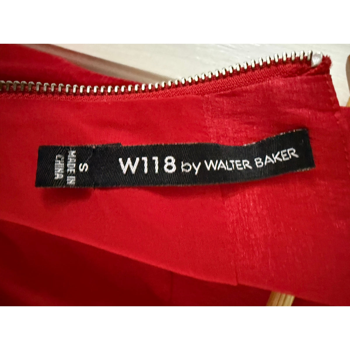 W118 by Walter Baker Red Dress Size Small Sleeveless Zip Back EUC