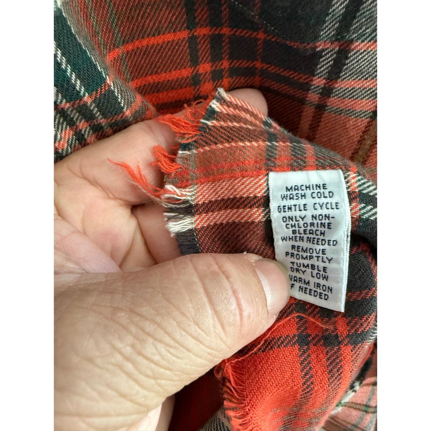 Vintage Polo Ralph Lauren Women's Western Plaid Shirt Distressed Hem EUC