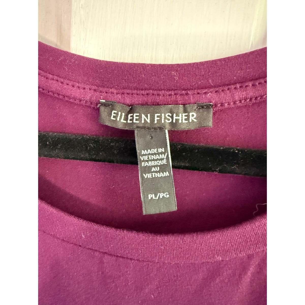 Eileen Fisher Purple Fine Jersey Sleeveless Tank Dress Petite Large PL EUC
