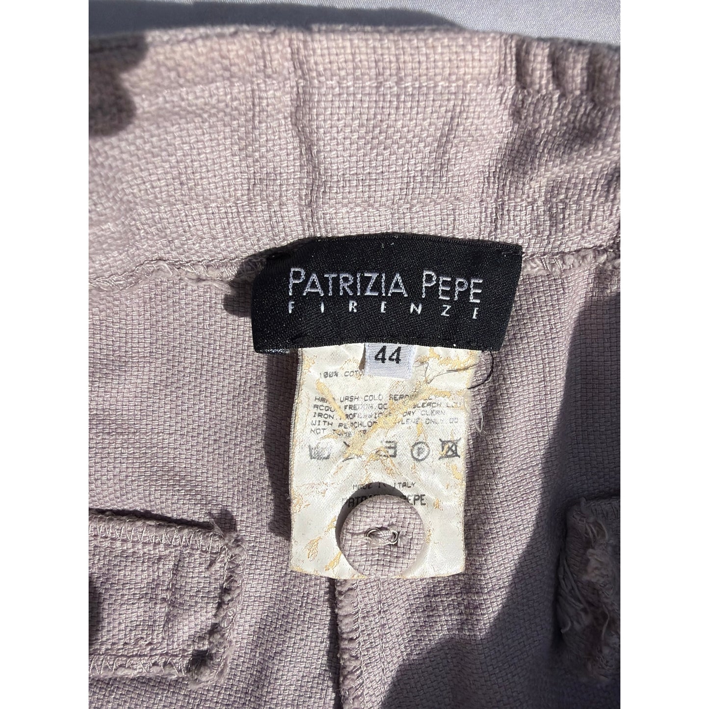 Patrizia Pepe Size 44 Low Rise Light Pink Ankle Zipper Pants