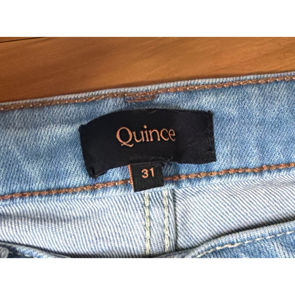 Quince Stretch High Rise Kick Flare Leg Jeans Size 31 /26