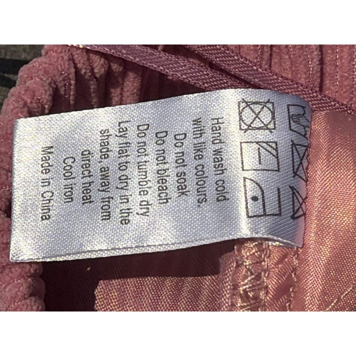 Lioness Pink Corduroy High Waisted Pleated Trousers Pants Size S