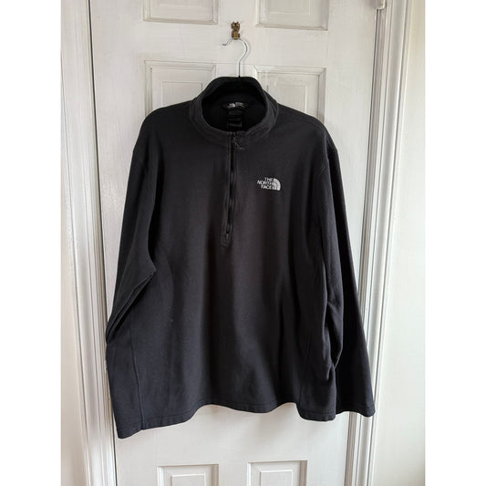 the North Face Black Quarter Zip Fleece - XL
