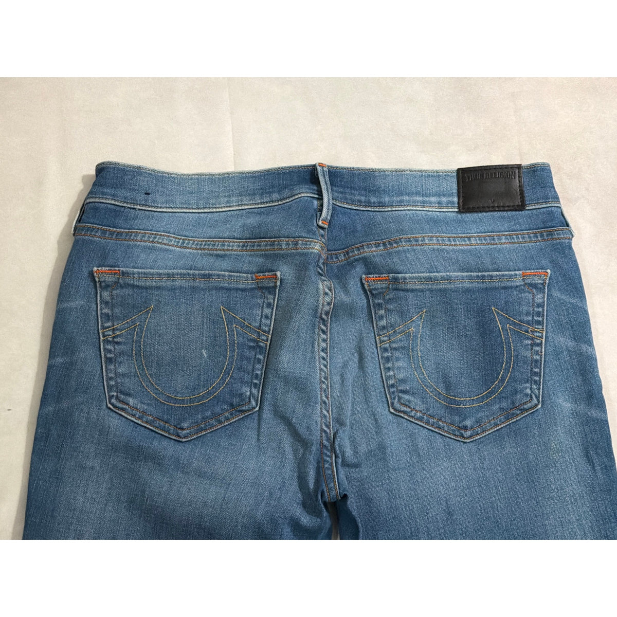 True Religion Size 30 Casey Low Rise Super Skinny Blue Jeans
