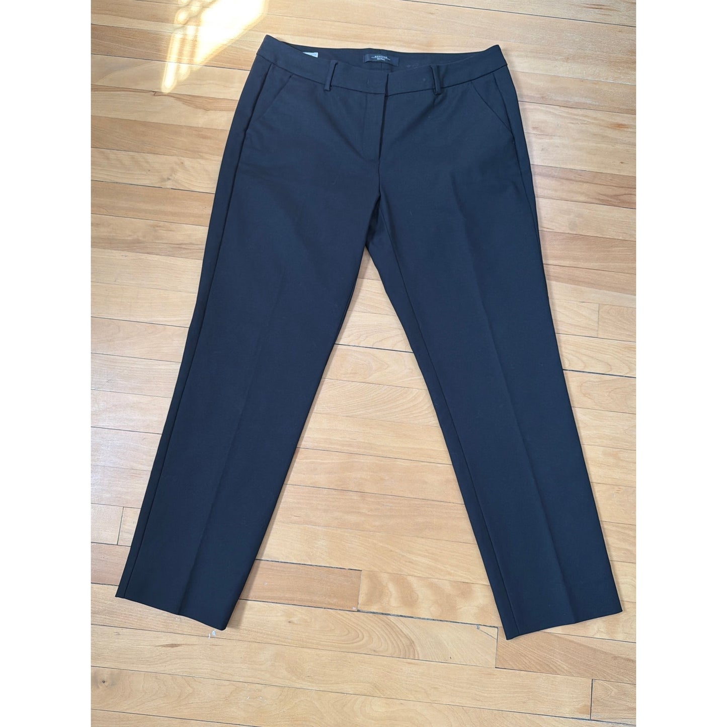 Weekend Max Mara Slim Cigarette Fit Stretch Black Trousers Size 12 EUC