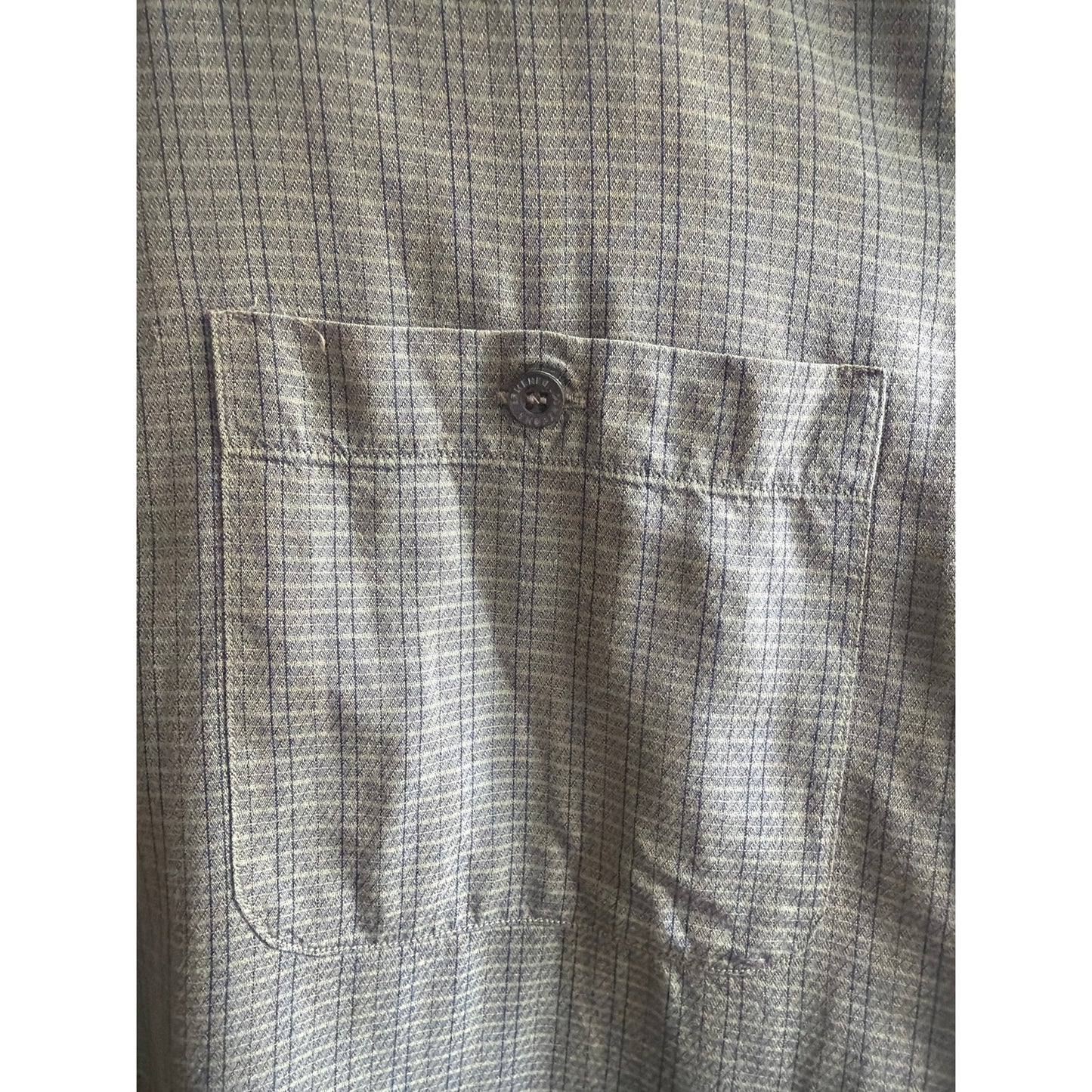Ermenegildo Zegna Men's Size L Muted Green Soft Pattern Button Up
