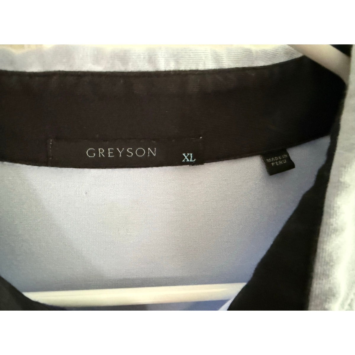 Greyson Long Sleeve Polo Shirt Men's XL Light Blue Golf Athletic EUC
