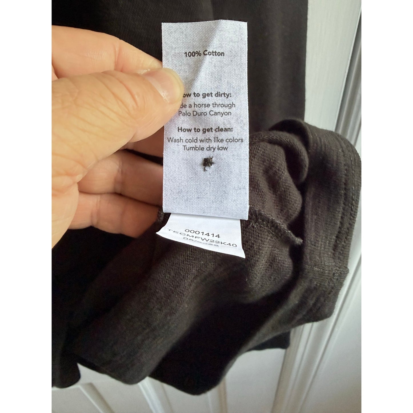 Tecovas Shirt Mens Large Black Henley Long Sleeve Premium Cotton NWT New