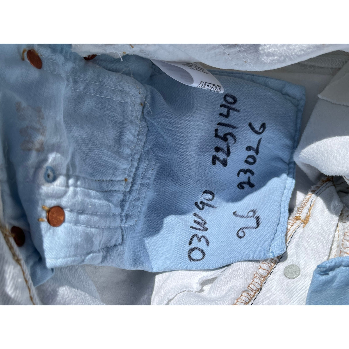 💎 Rare Grail: RE/DONE Reconstructed 90s Repair Jeans White 26 💎