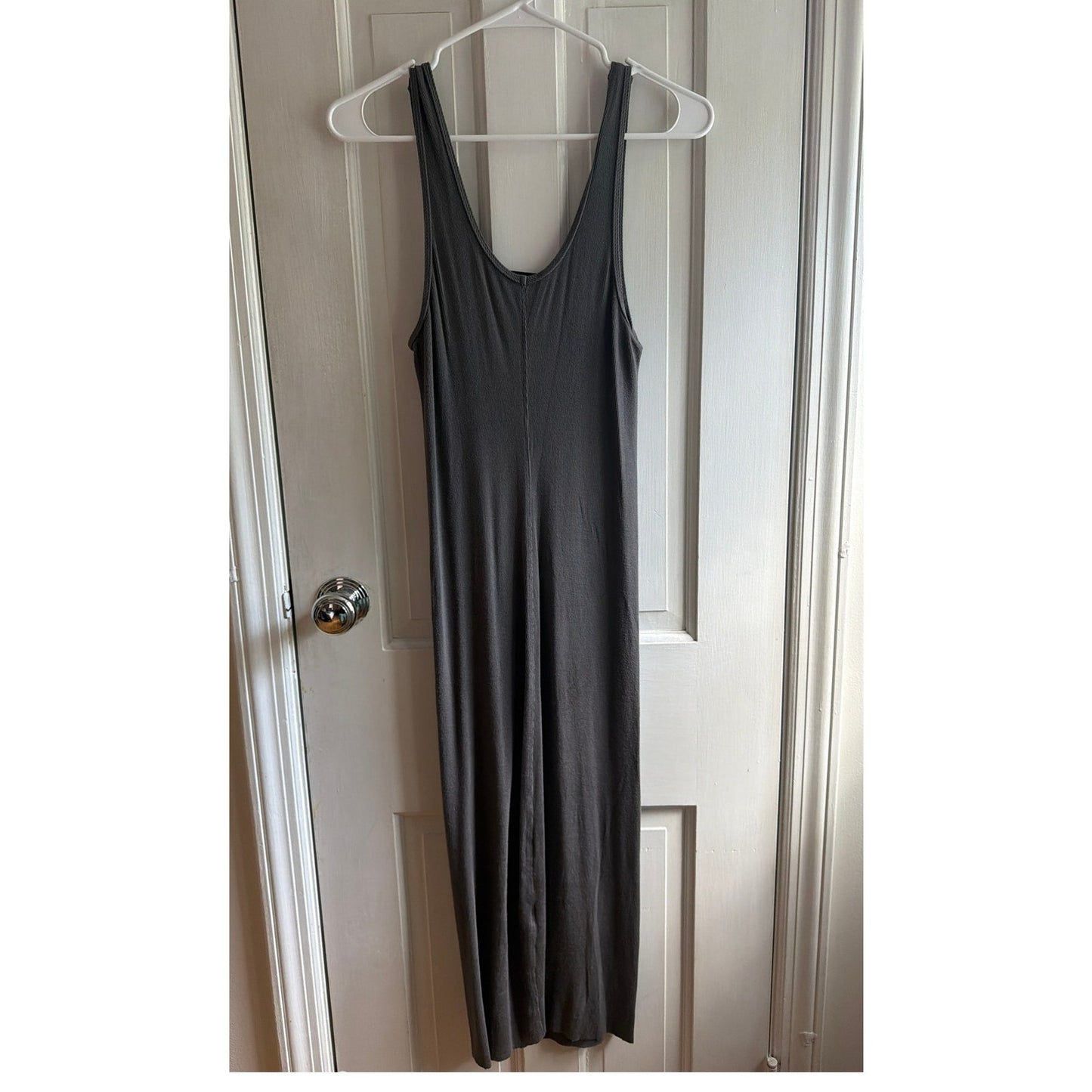 Twenty Gray Ribbed Tank Maxi Dress Size Large