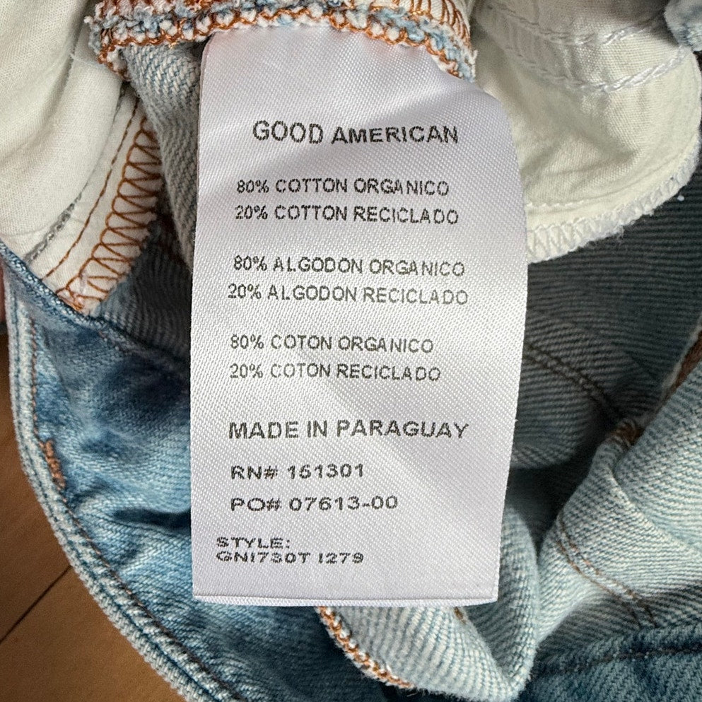 Good American Wide Leg Jeans - Light Wash - Size 14/32 - EUC