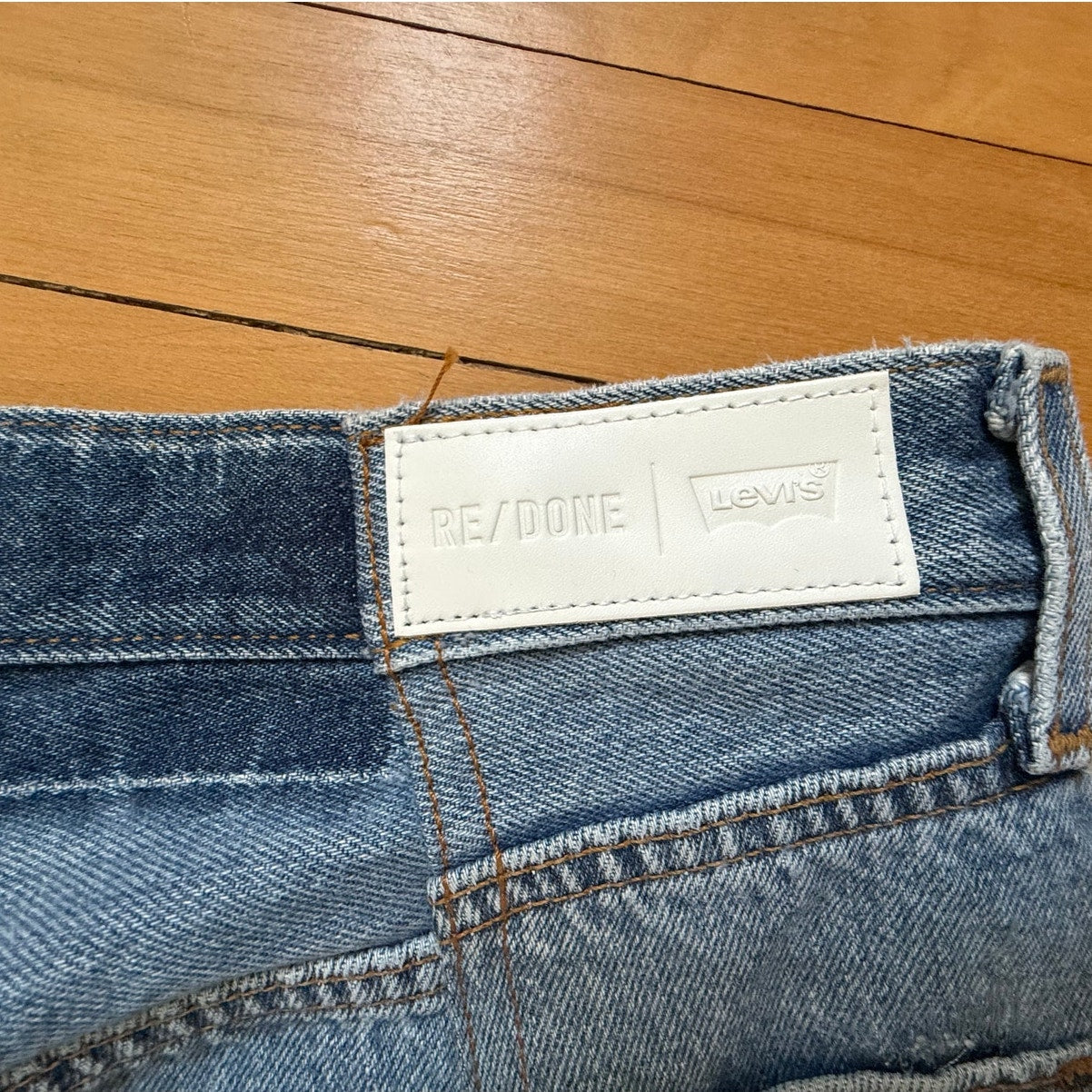 RE/DONE x Levi's Relaxed Straight Jeans - Vintage Indigo - Size 34 - NWT