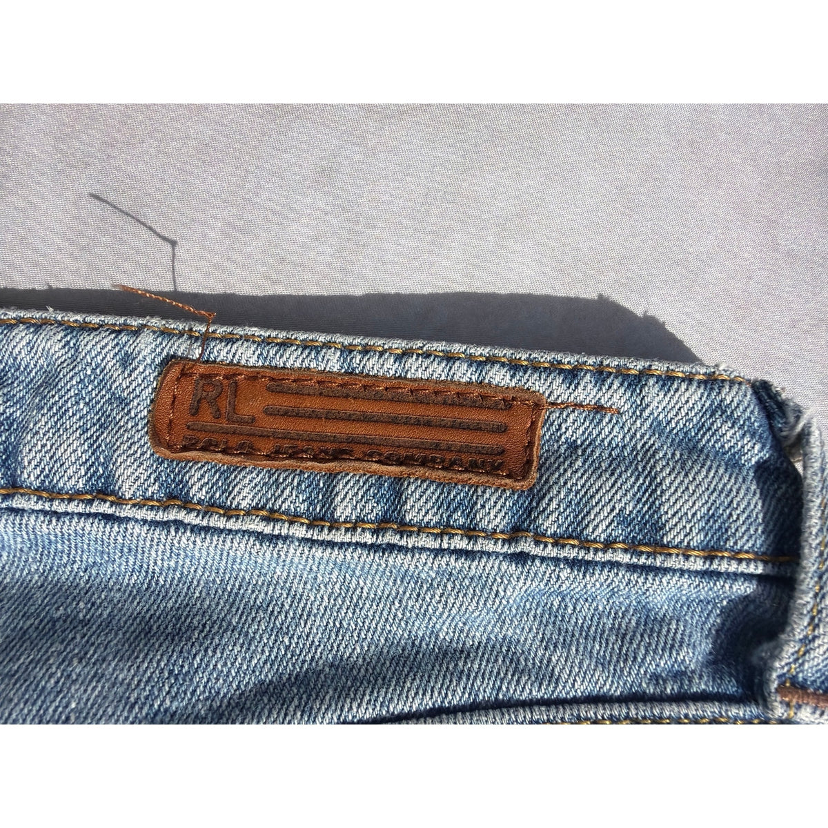 Polo Ralph Lauren Jeans Womens 6L Saturday Style Light Wash Midrise Ripped Blue