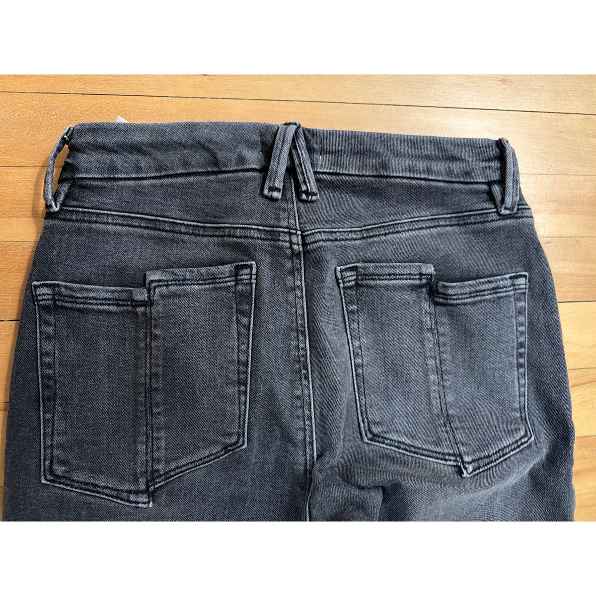 Good American "Good Legs" Mid Rise Straight Jeans Black Size 8/29 EUC