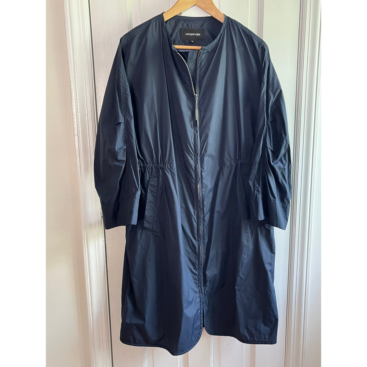 Luciano Choi Luxury Tech Parka / Lightweight Trench - US L - 💎 Rhinestone Zip