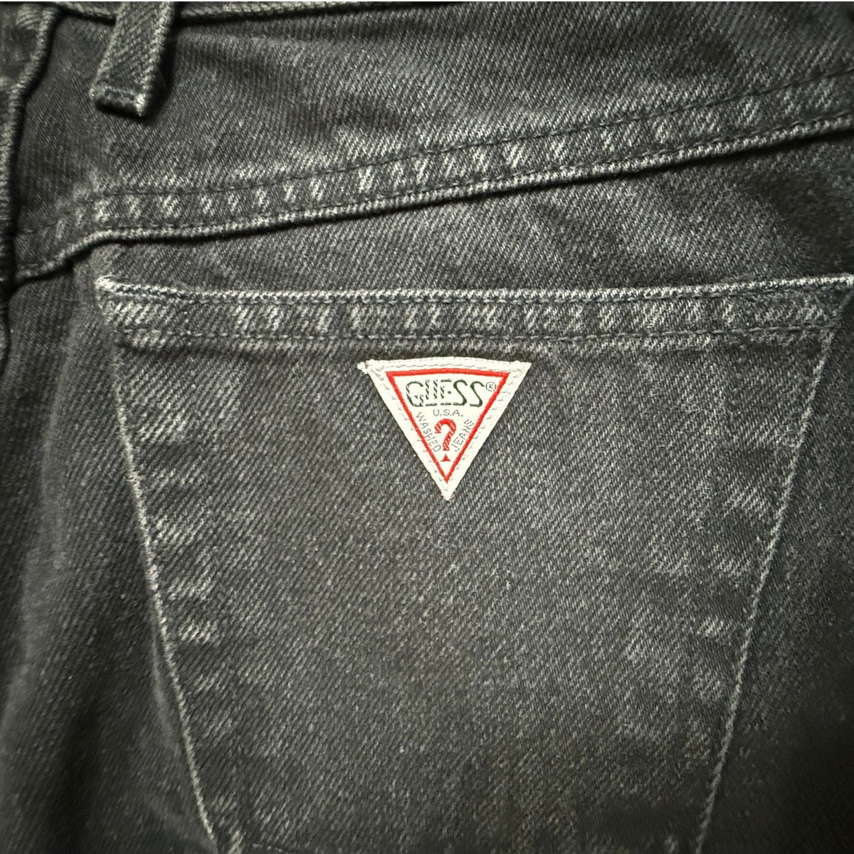 Vintage Guess Black Skinny Jeans| Size 32| Zipper Ankle| Y2K