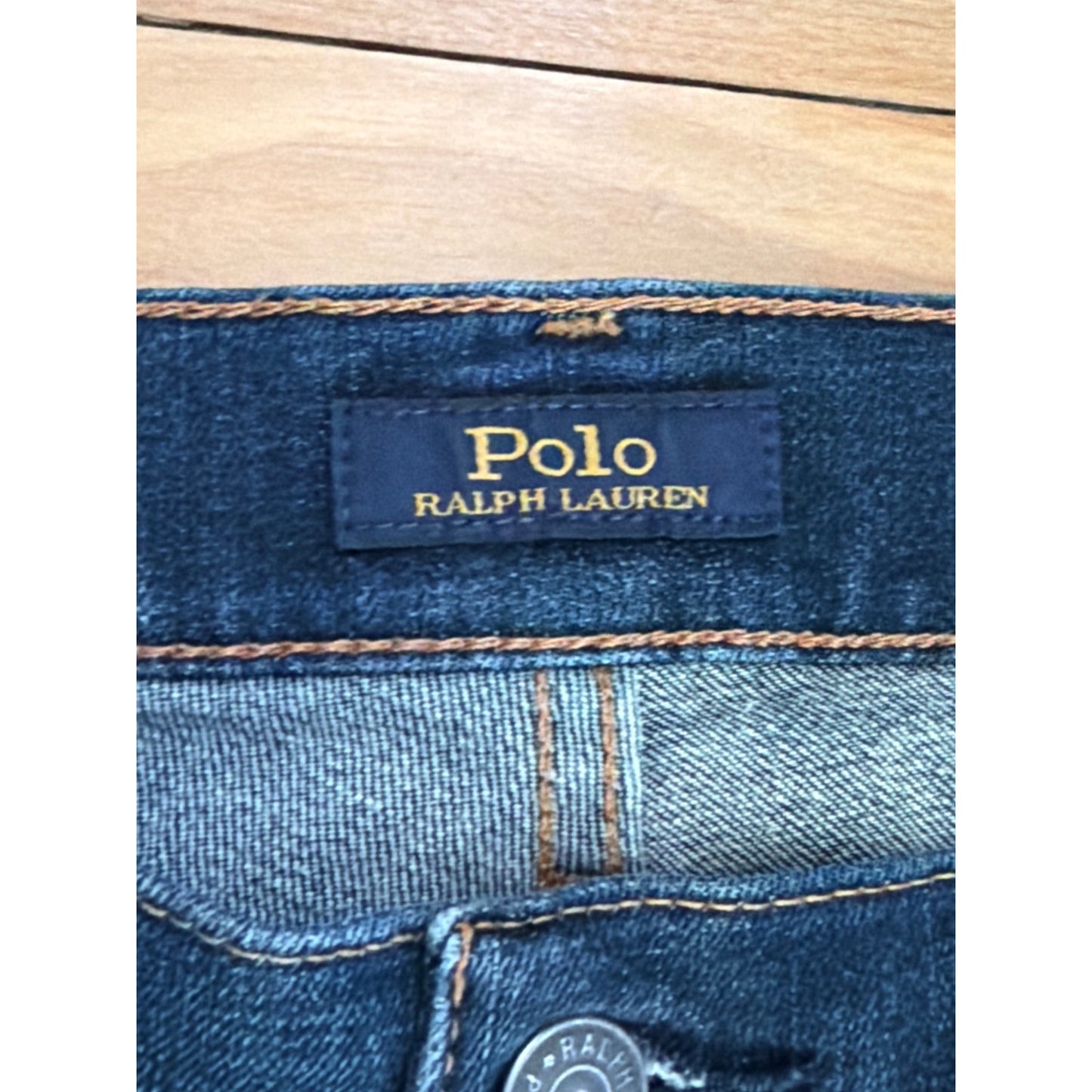 Polo Ralph Lauren Size 31 Tompkins Skinny Dark Wash Mid Rise  Jeans