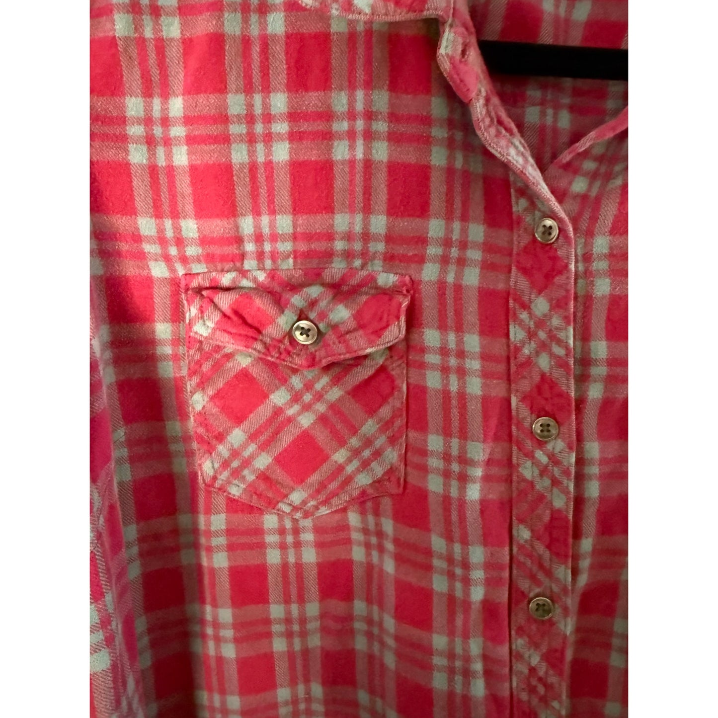 Vintage Women's Bit and Bridle Western Flannel Cowboy Shirt - Red w/gray