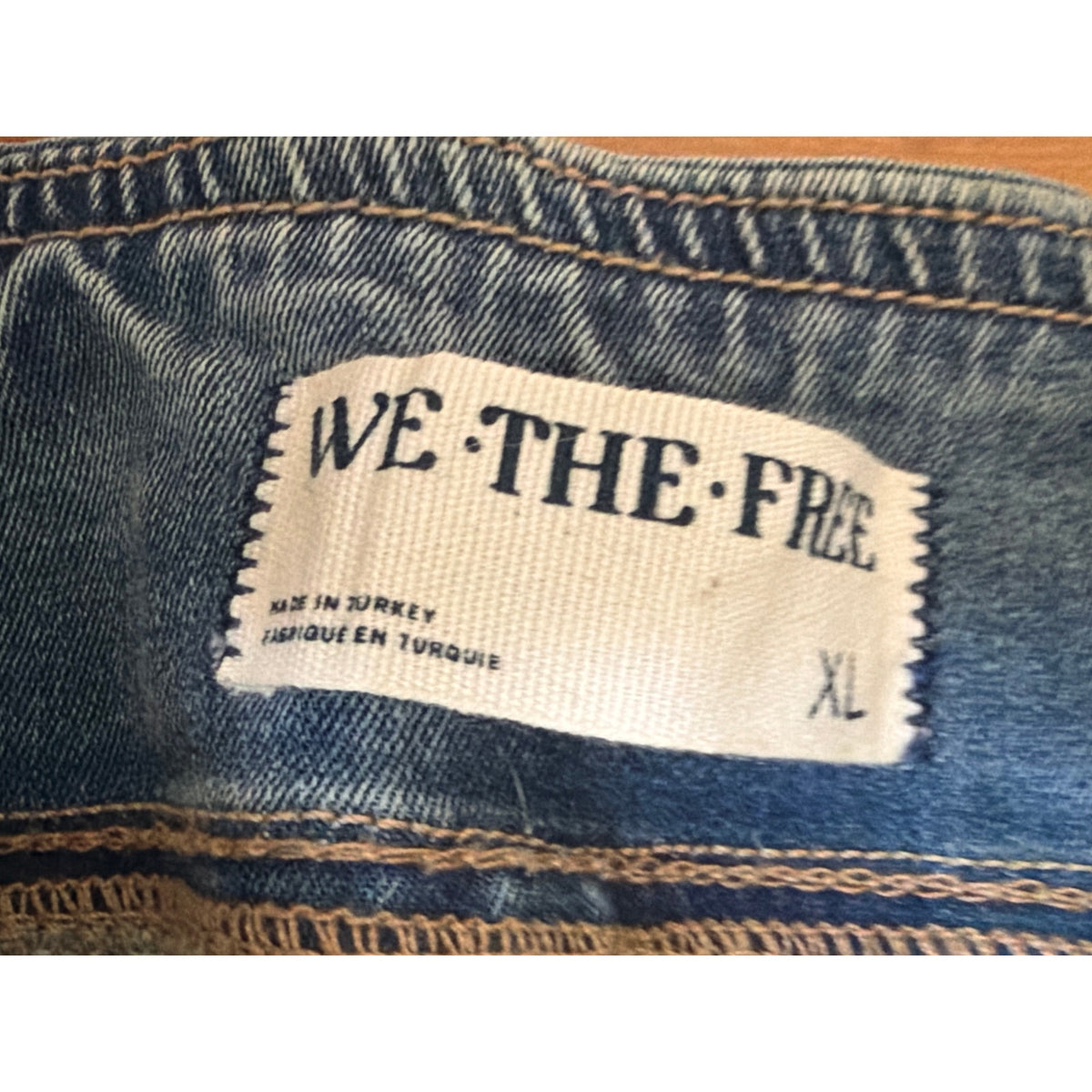 We The Free XL High Rise Wide Leg Jeans Light Wash Stretch Fit Cropped