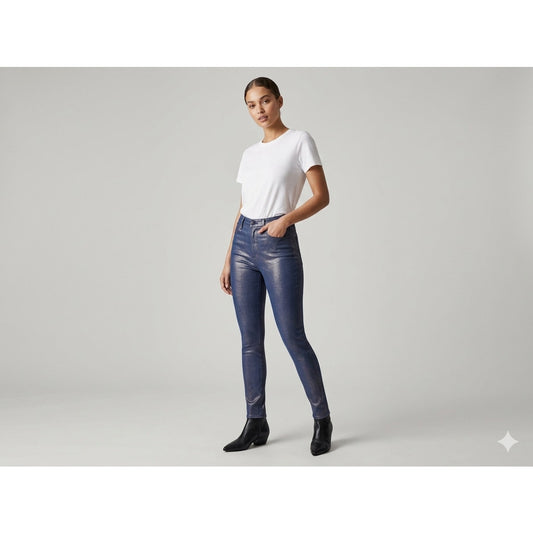 NWT J Brand Maria High-Rise Skinny Jeans – Indigo Shimmer