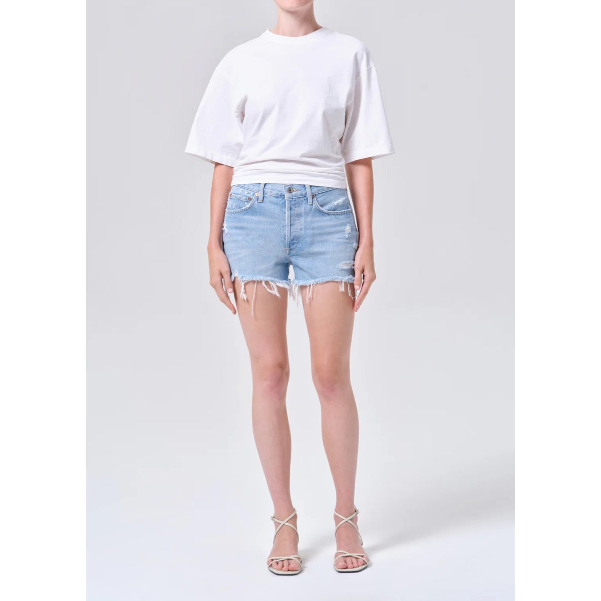 🌊 Agolde Parker Vintage Cut-Off Denim Shorts 24 🌊