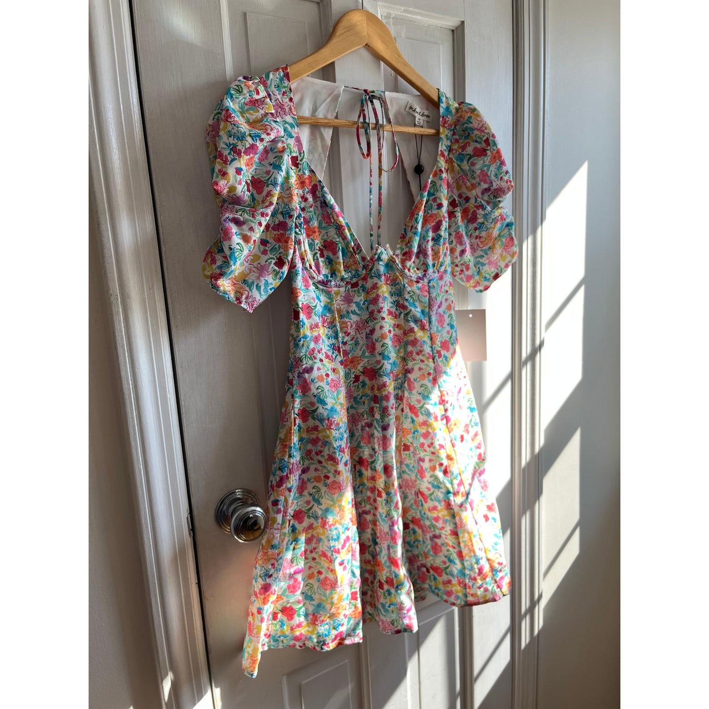 For Love and Lemons NWT Claude Mini Dress Floral Corset Bodice XS
